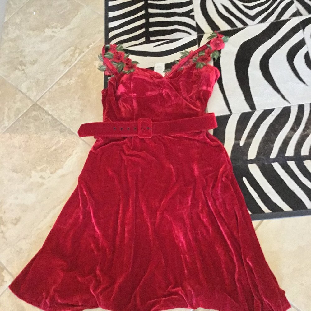 Modcloth Collectif rose dress size 4xl 22 UK(18/20